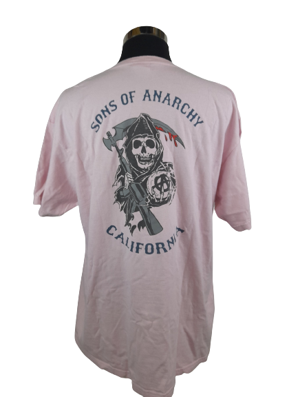 T-shirt Anarchy Sons Série TV - Manches Courtes, Imprimé Full Print, Pour Ados Fans De Motos Et Rock - 7